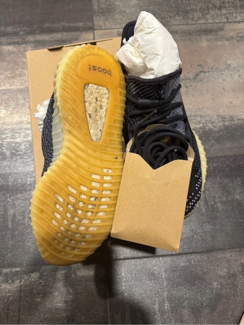 adidas Yeezy Boost 350 V2 in Black and Cream Sole